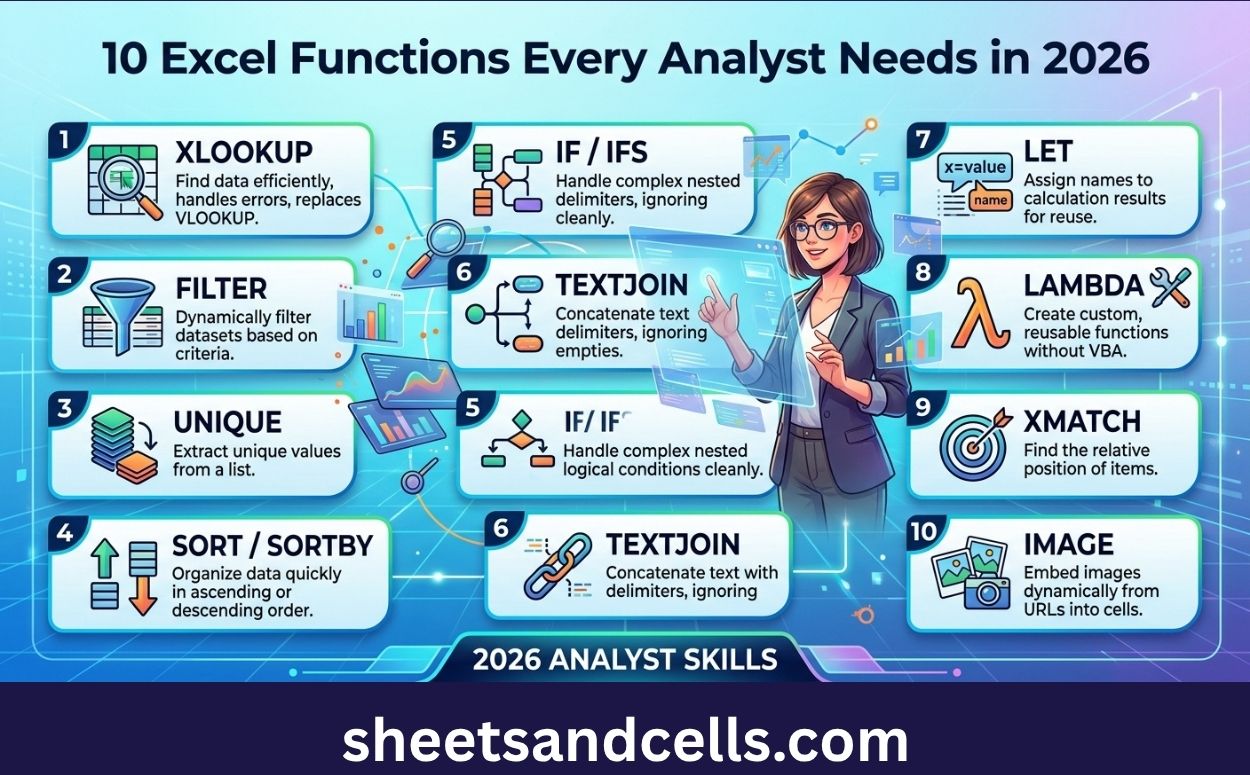 10 Excel functions every analyst needs in 2026