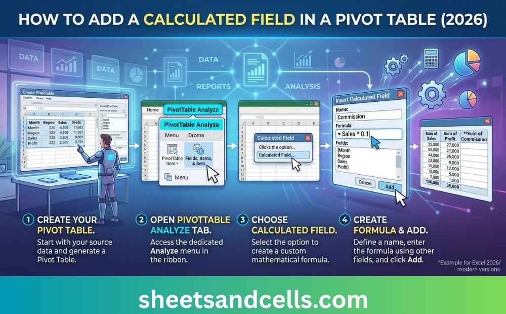 How to Add a Calculated Field in a Pivot Table (2026)