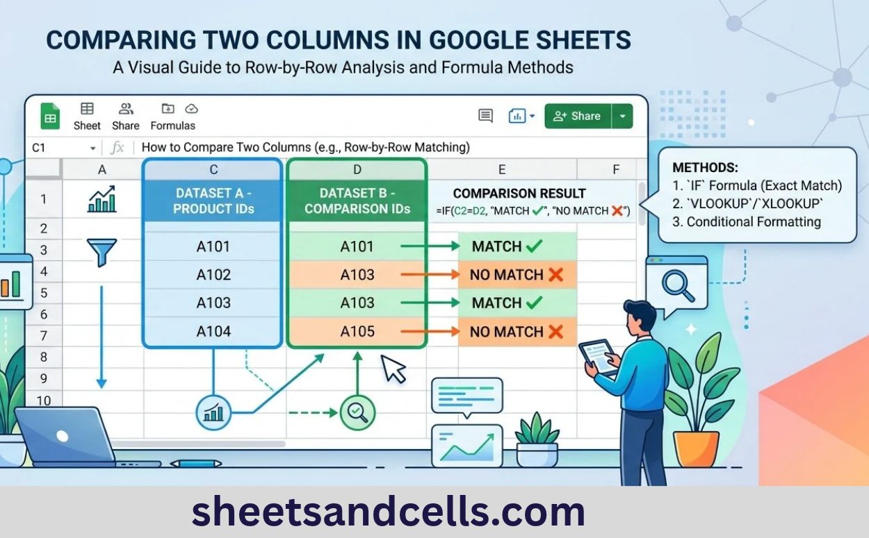 How to Compare Two Columns in Google Sheets