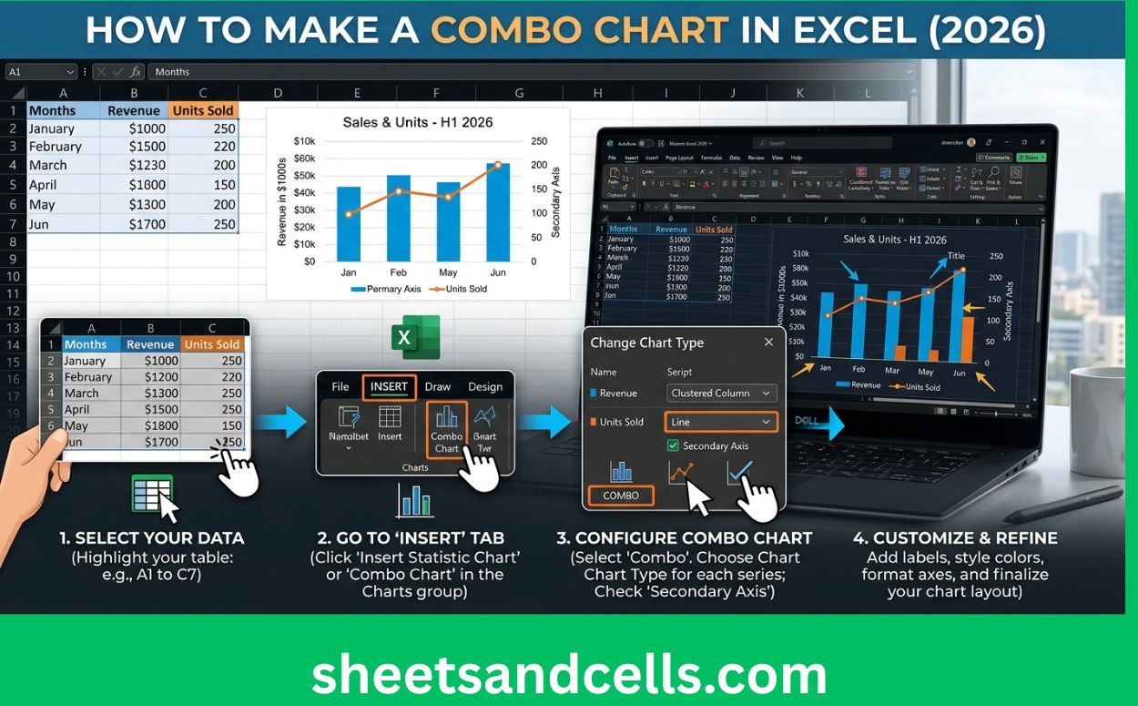 How to Make a Combo Chart in Excel (2026)