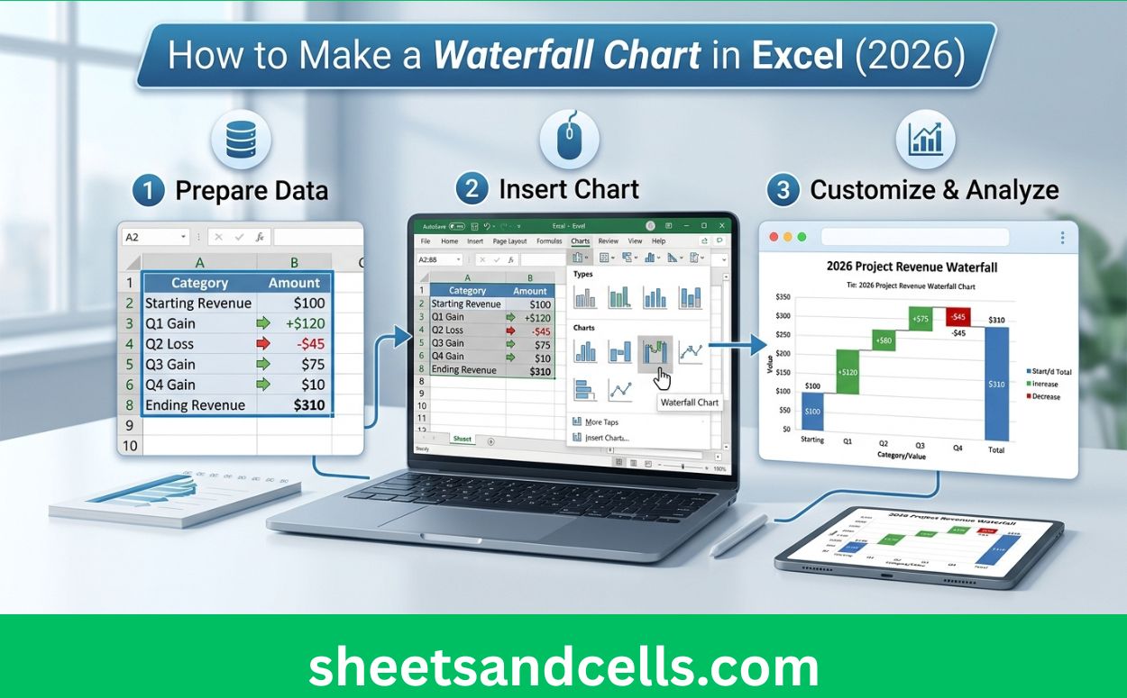 How to Make a Waterfall Chart in Excel (2026)